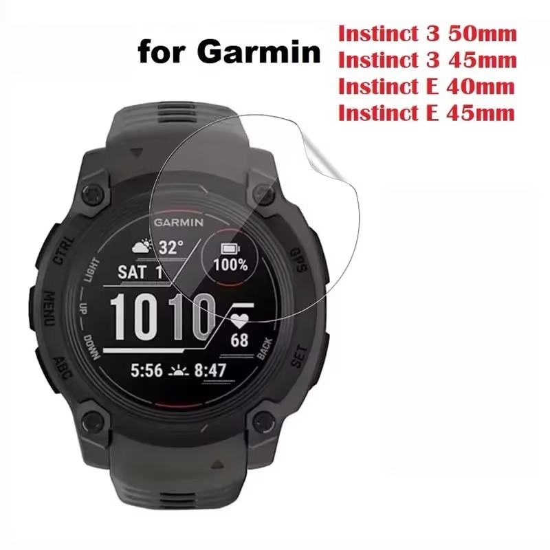 Hydrogel Screen Protector - Garmin Watch Instinct 3 AMOLED/Solar 45mm/50mm