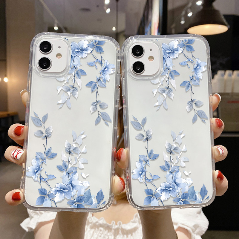 블루 플라워 투명 폰 케이스 아이폰 15 프로 맥스 1 - Apple Iphone 15 Pro Max 리뷰 및 가격