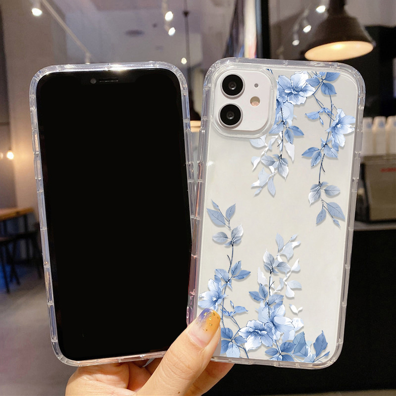 블루 플라워 투명 폰 케이스 아이폰 15 프로 맥스 1 - Apple Iphone 15 Pro Max 리뷰 및 가격