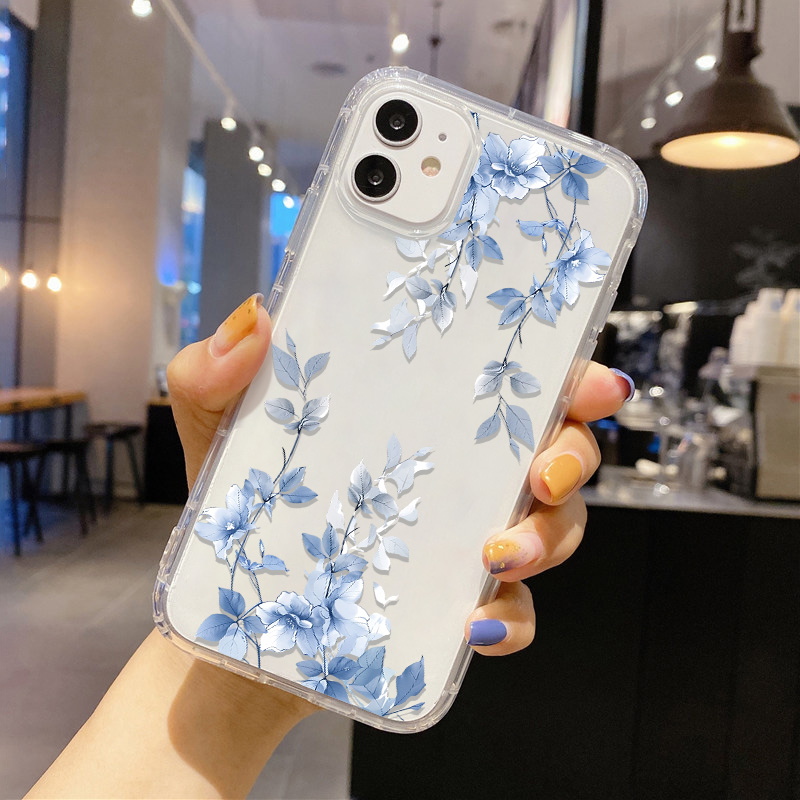 블루 플라워 투명 폰 케이스 아이폰 15 프로 맥스 1 - Apple Iphone 15 Pro Max 리뷰 및 가격